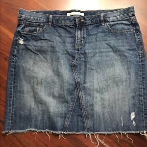 Denim Skirt from Old Navy. Deconstructed style.
